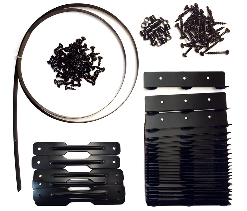 Deck Sunblind System 11060, Louvers Bracket Shutter Hardware Kit, Up to 11 Bo...