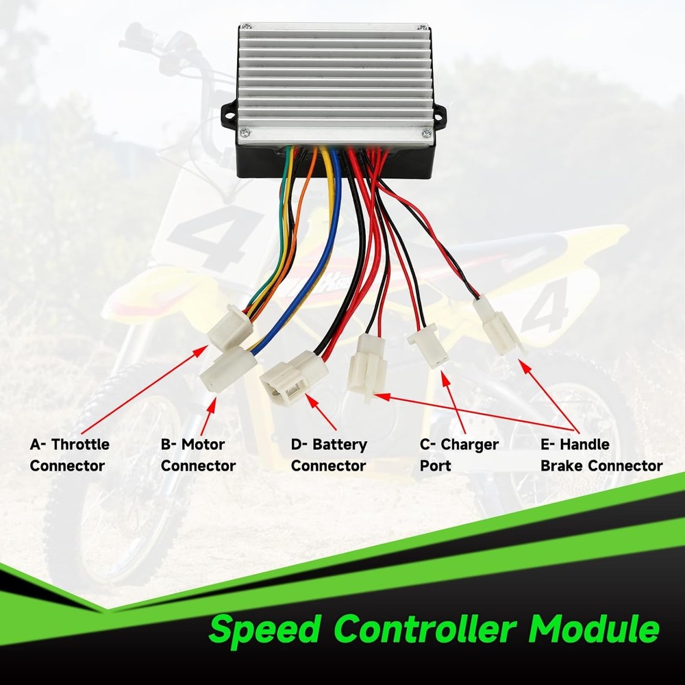 36V Controller and Throttle Compatible with Razor MX500 MX650 Dirt Bike