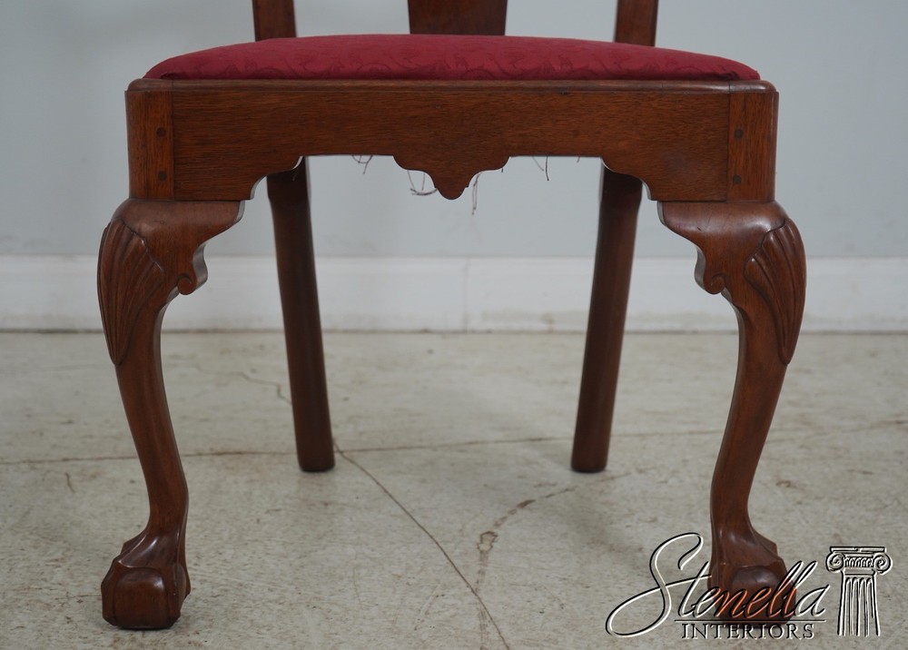 65223EC: Pair Bench Made Chippendale Mahogany Side Chairs