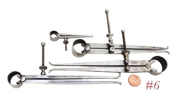 various STARRETT LUFKIN INSIDE CALIPER DIVIDERS 73 184