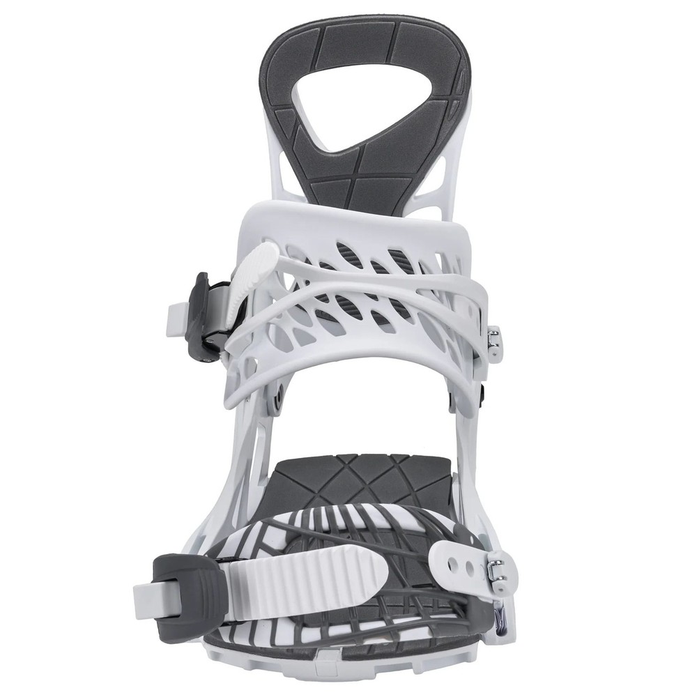 5th Element Covert 2 Men's Snowboard Bindings, White/Gray, Small MY26
