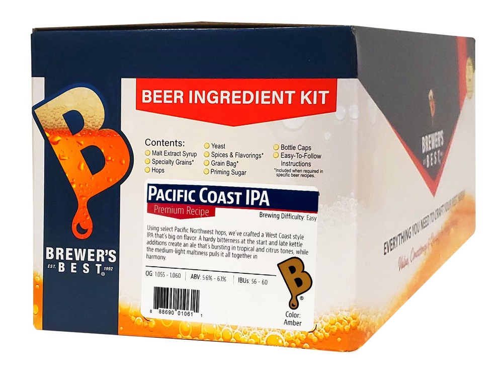 Pacific Coast IPA Beer Ingredient Kit for Home Brew Beer Making