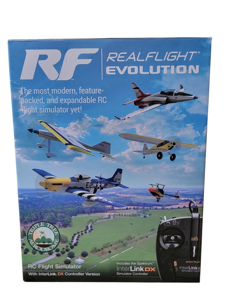 RealFlight Evolution RC Flight InterLink DX Controller RFL2000 Complete In Box