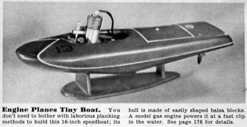 16" Tether Model Hydroplane Step Hull Class B How-To build PLANS