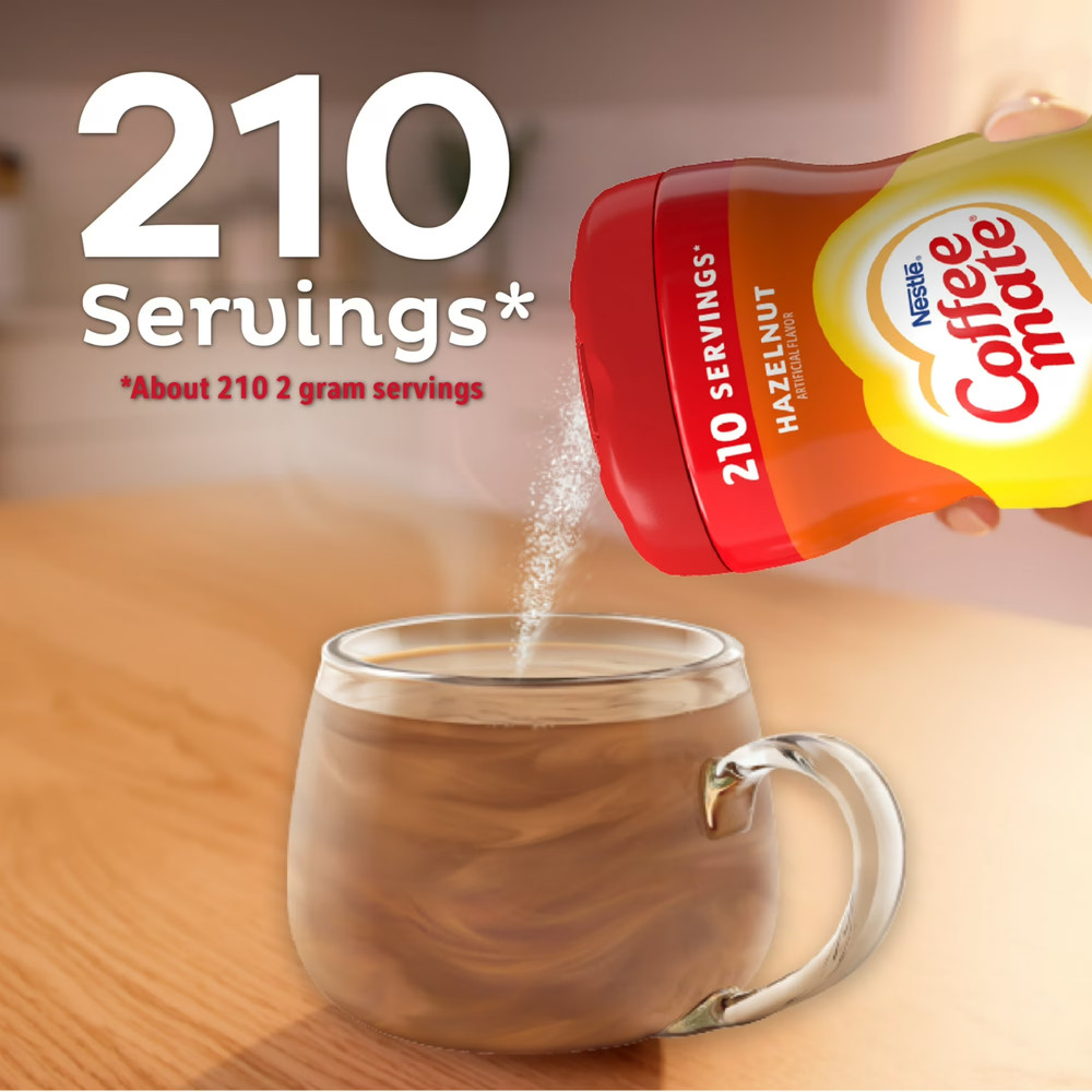 Coffee mate Hazelnut Powder Coffee Creamer, 15 oz....