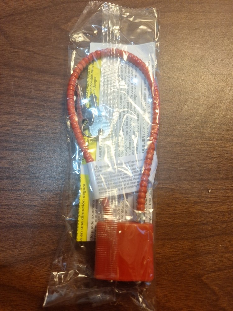 Red Cable Gun Lock Two Keys 30mm