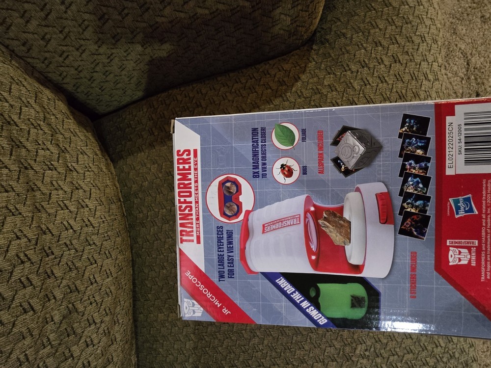 Transformers Jr. Lighted Microscope 8X Magnification New~Sealed