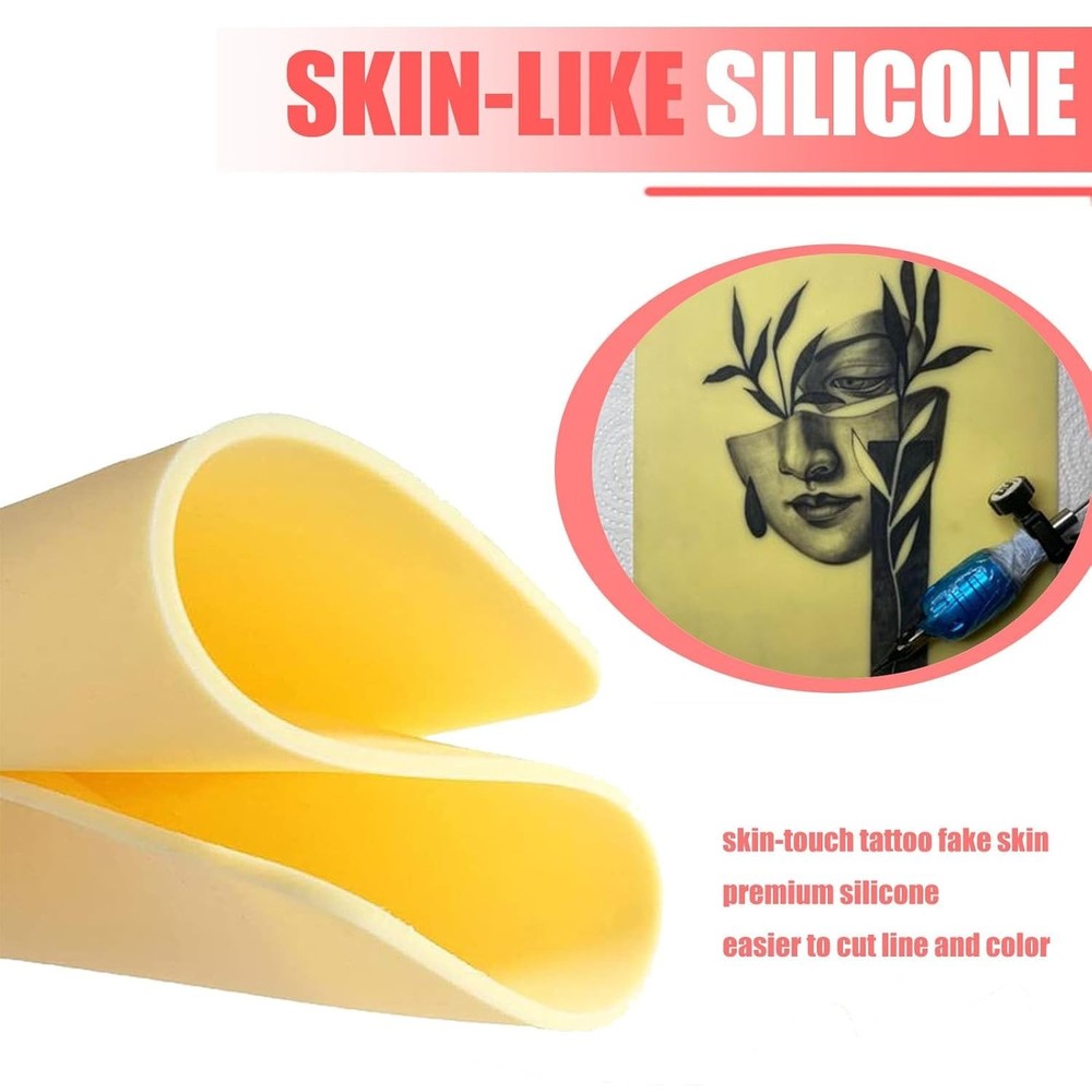 Professional 3MM Silicone Tattoo Practice Skins - 3pcs for Realistic Training
