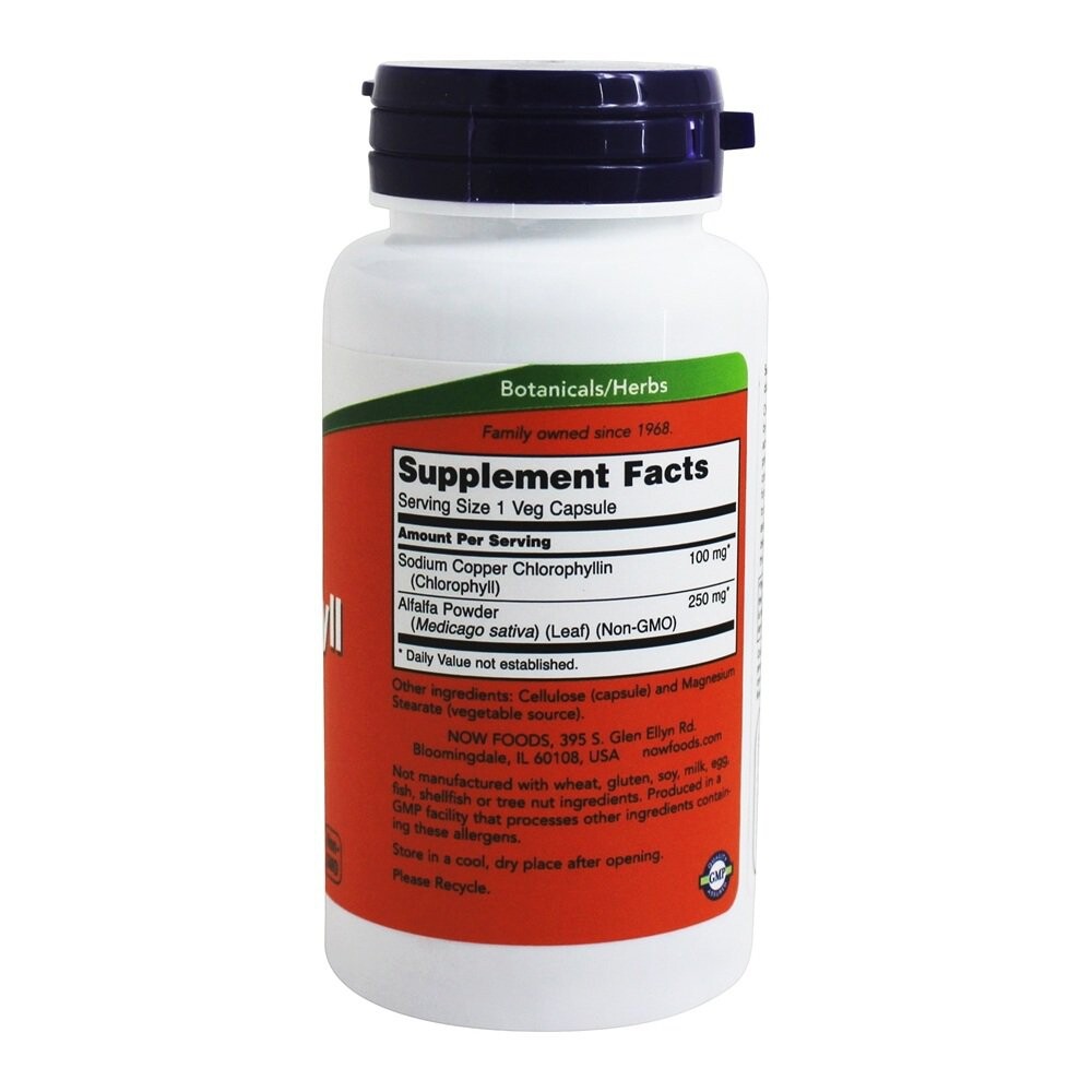 NOW Foods Chlorophyll, 90 Capsules