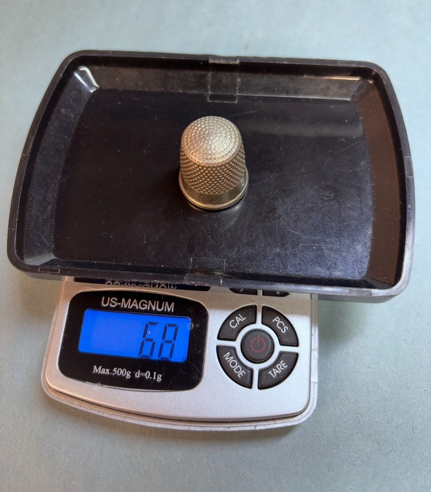 Vintage Sterling Silver Thimble 6.8g