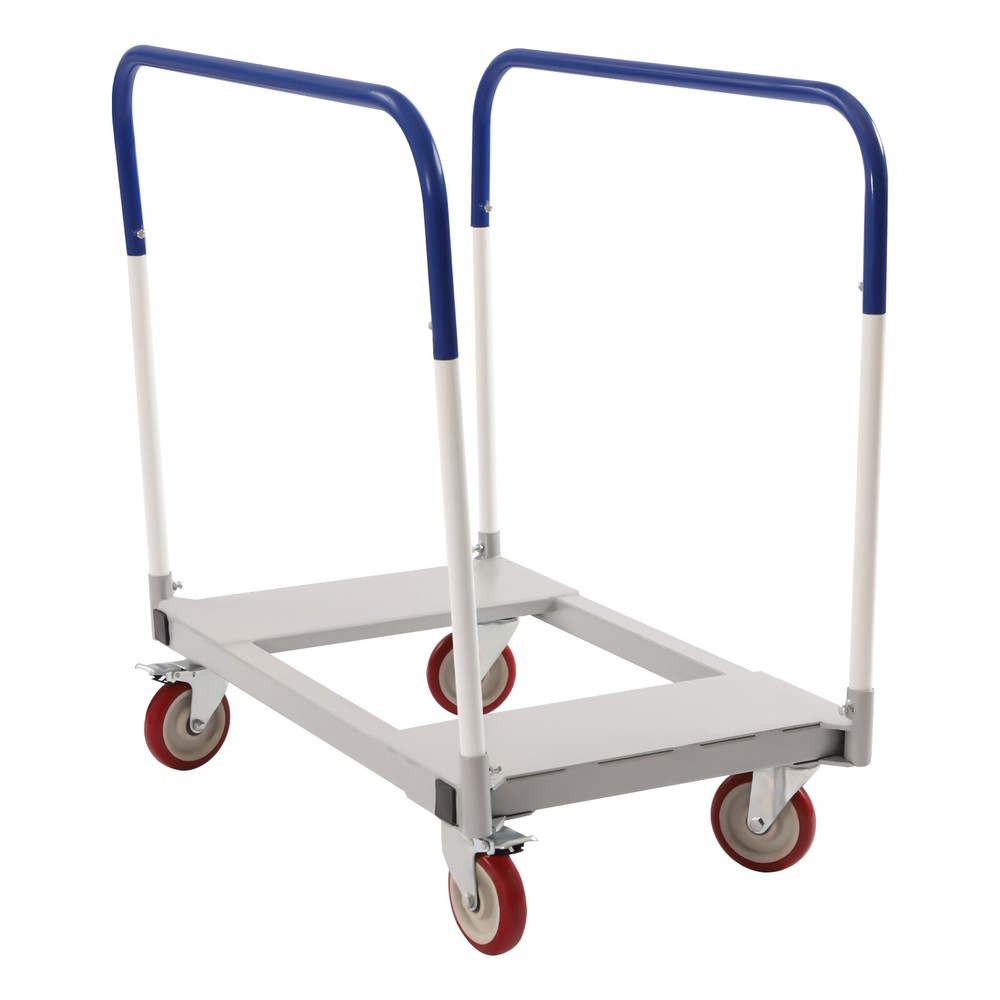 1500 lbs Professional Panel Cart Dolly Rectangular Low Noise with 5inch Casters