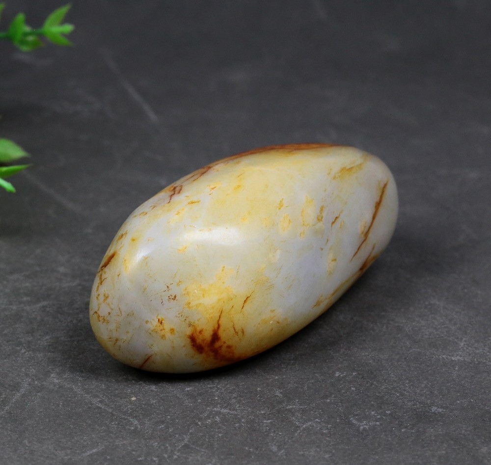 466G Certified 100% Hetian jade(Nephrite) Raw stone 和田玉青花籽料原石