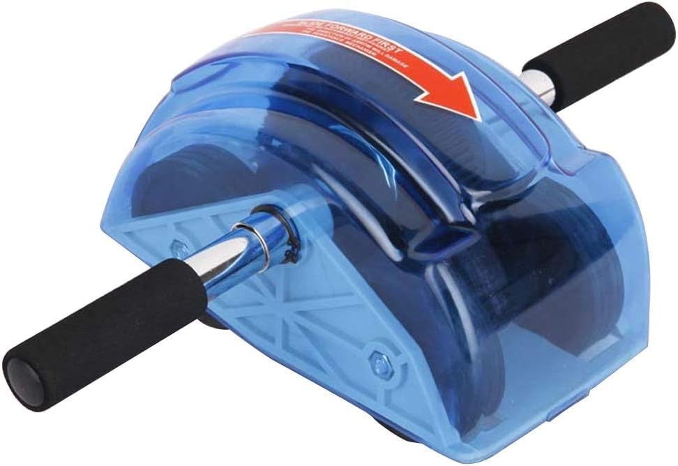 Ab Roller for Abs Workout - Abdominal Exercise Rollers with 4 Wheels, blue
