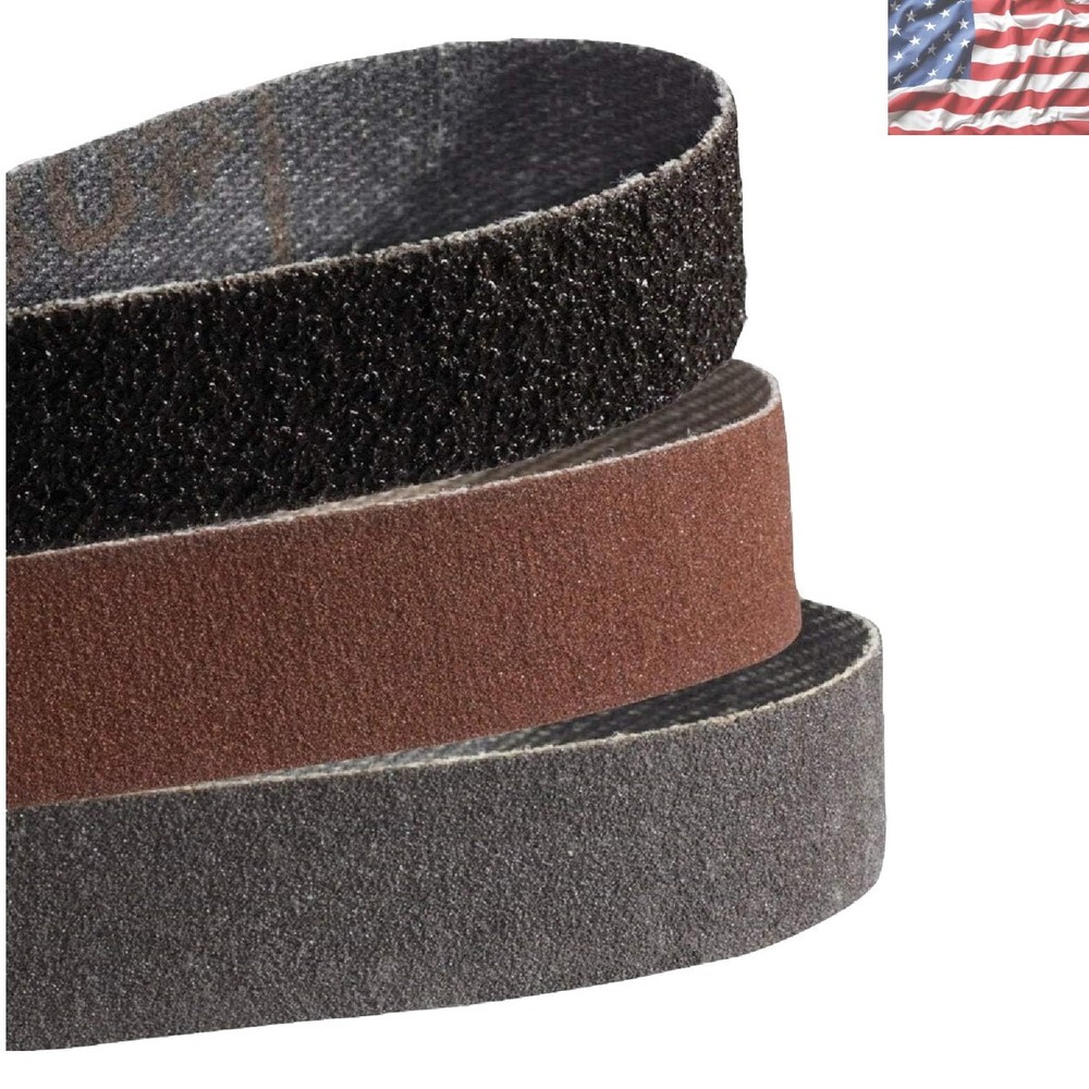 Versatile Replacement Sharpening Belts - 80, 240, 600 Grit, Smooth Transitions