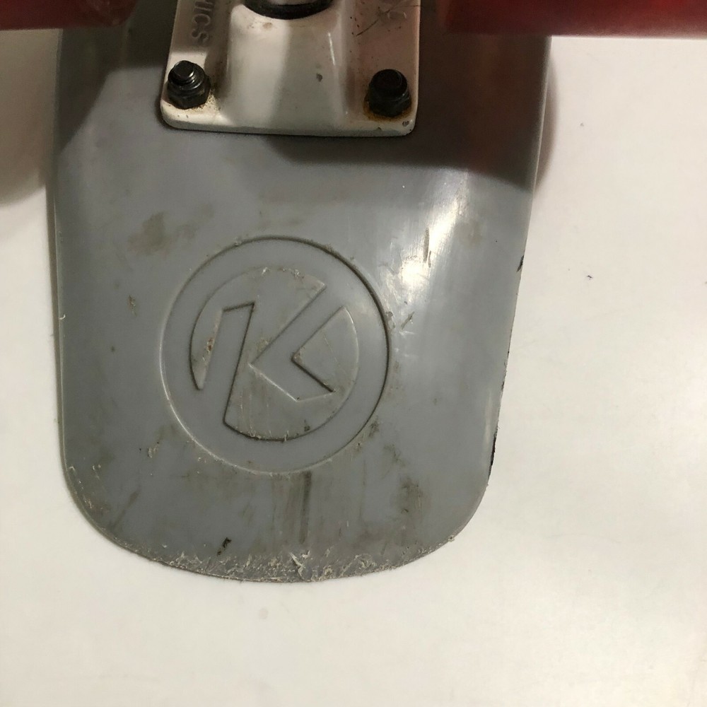 Kryptonics Torpedo skateboard 1965 Red Wheels Gray Board