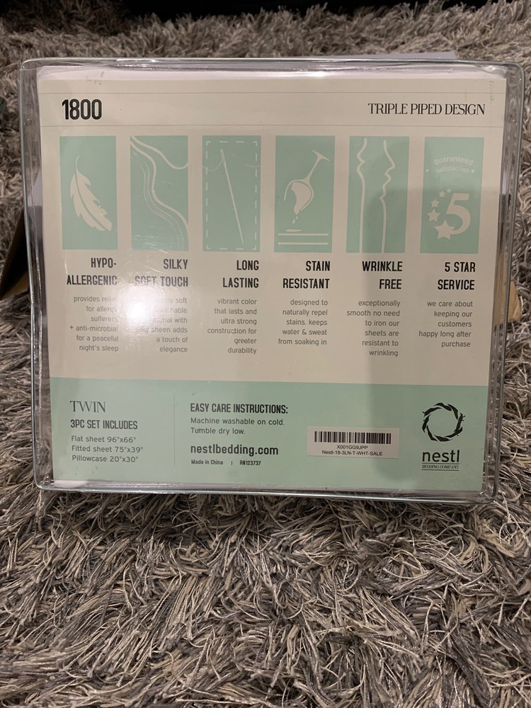 Twin Bed 3PC Sheet Set