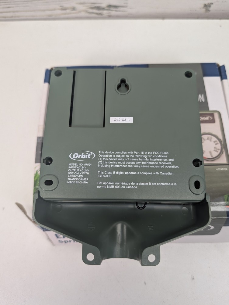 Orbit Easy Dial 4 Station Sprinkler Timer Indoor Controller 57594 Irrigation Sys