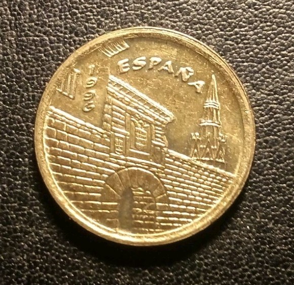 1996 Spain Five Pesetas Coin