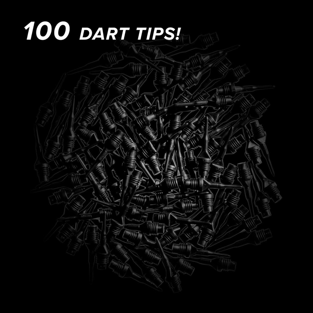 Dart Accessory: Tufflex II 1/4" Thread Soft Tip Points, 100 Pack