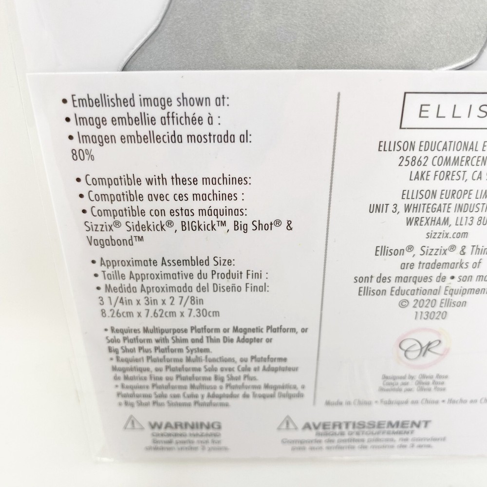 Sizzix Thinlits Fringed Tulip Floral Cutting Dies Spring Easter 664922 NEW