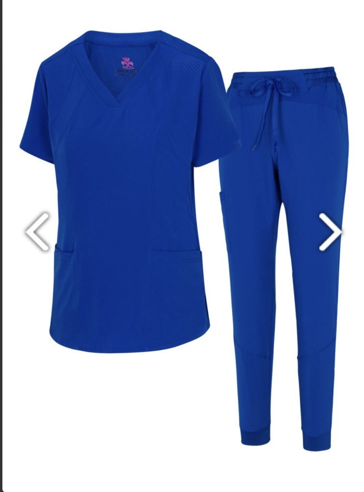 scrub sets women stretch jogger