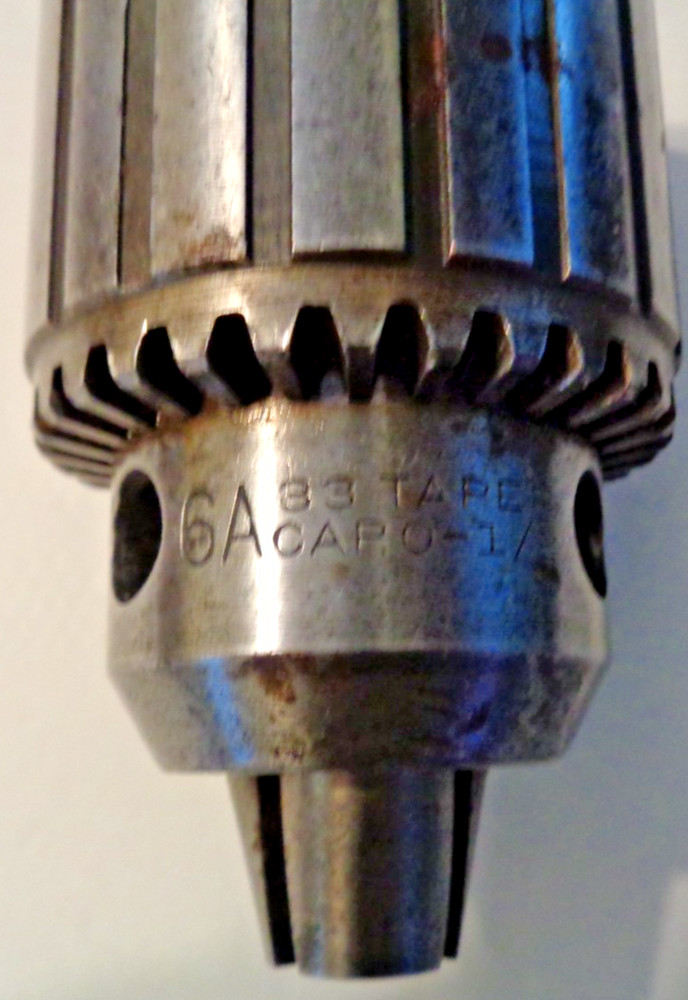 JACOBS 6A : 0 - 1/2" Drill Chuck w/ Chuck Key. 33 Taper.