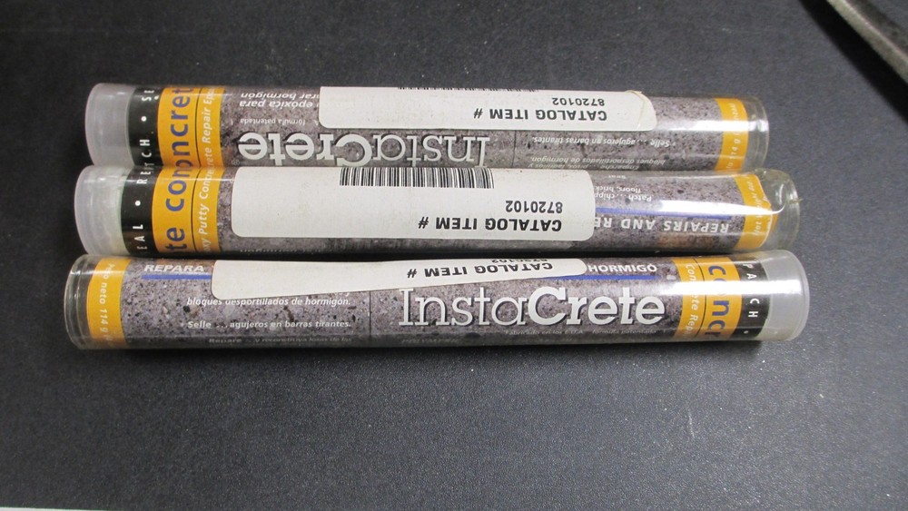 3, Polymeric Systems, InstaCrete 7" Epoxy Putty Sticks