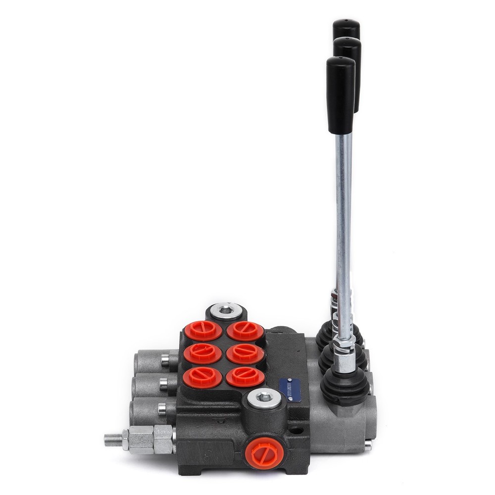 3 Spool Hydraulic Directional Control Valve Double Acting 11 GPM