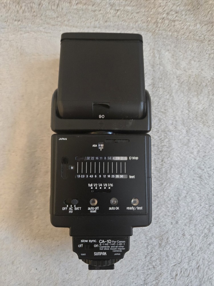 Sunpak Auto 422 D Thyristor Flash Accessory USED-UNTESTED