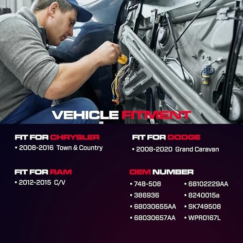 Front Driver Side Power Window Regulator with Motor (6 Front Driver With Motor