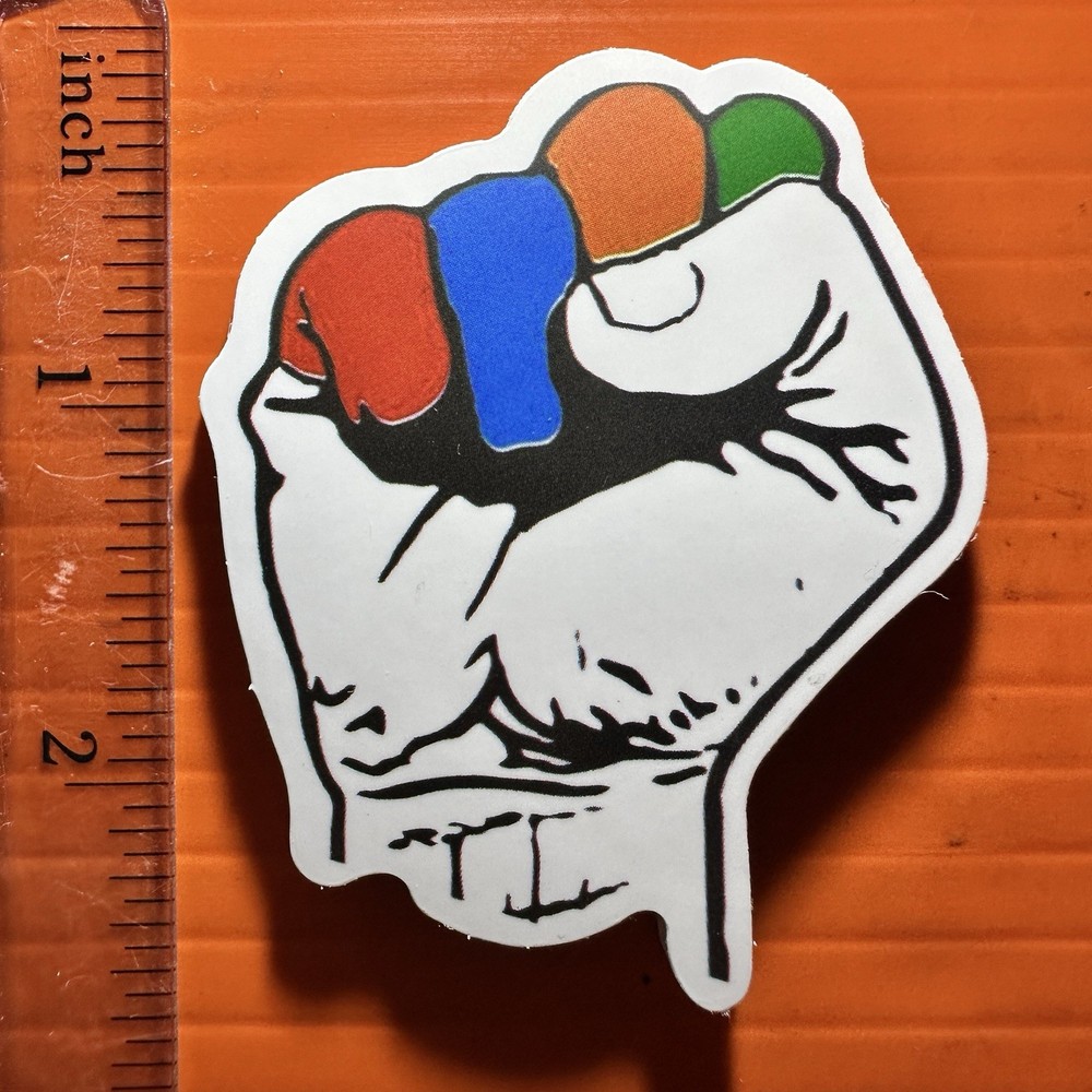 Pride Fist Sticker LGBTQ