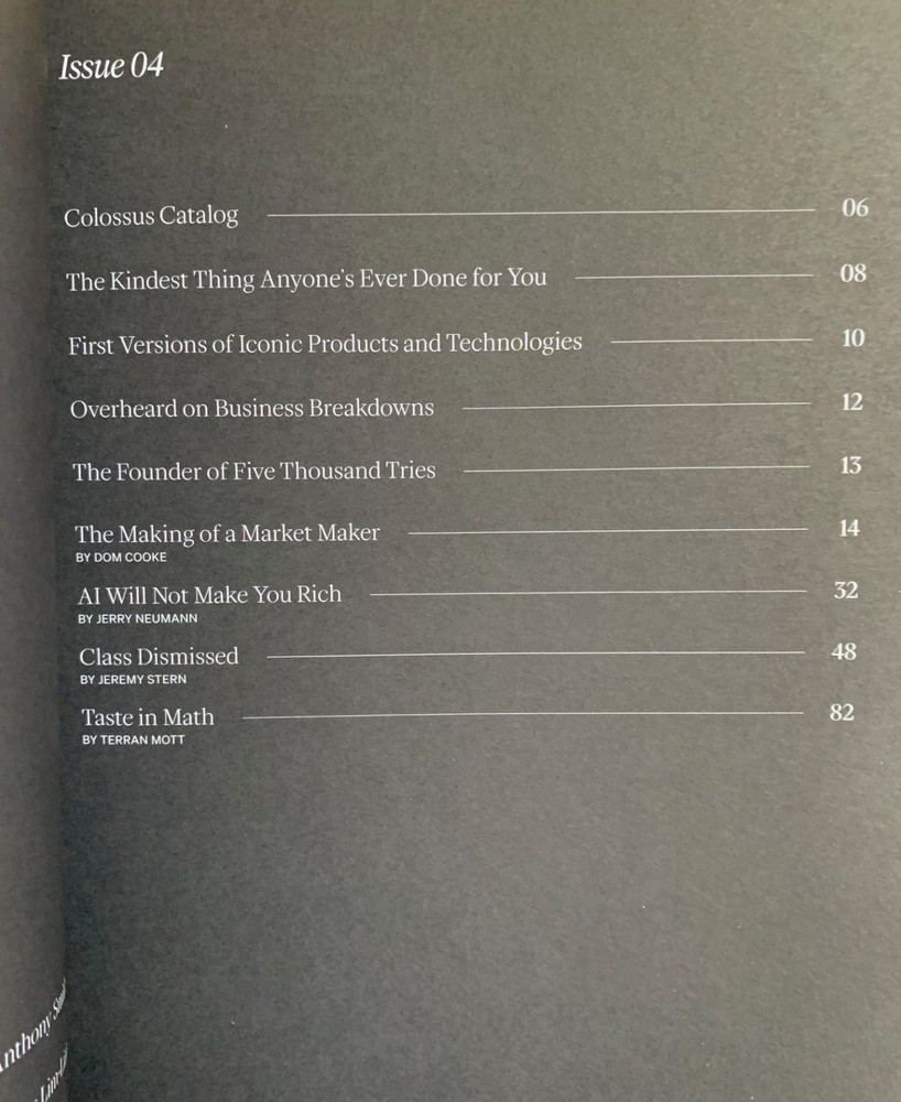 Colossus Issue 4 December 2025