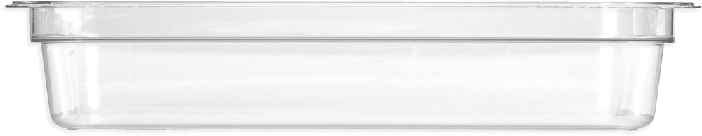 Clear Plastic Food Pan Full Size Spoonable Bottom Stacking NSF Listed Durable