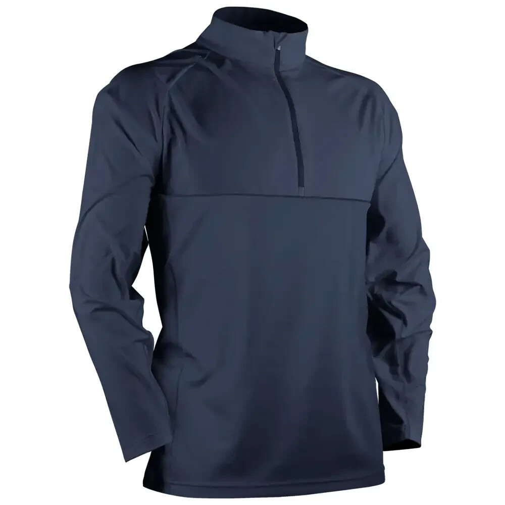 Sun Mountain Men's Second Layer LS Pullover - Navy Heather Size XXXL