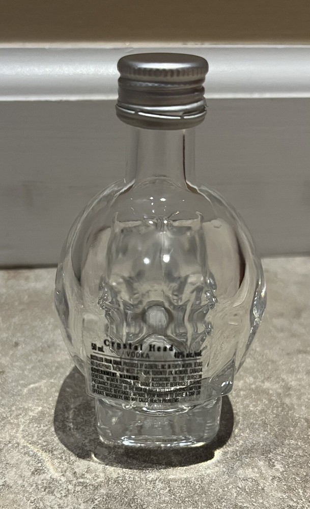 50 ml Crystal Head Vodka Dan Akroyd Skull Glass mini Empty Bottle