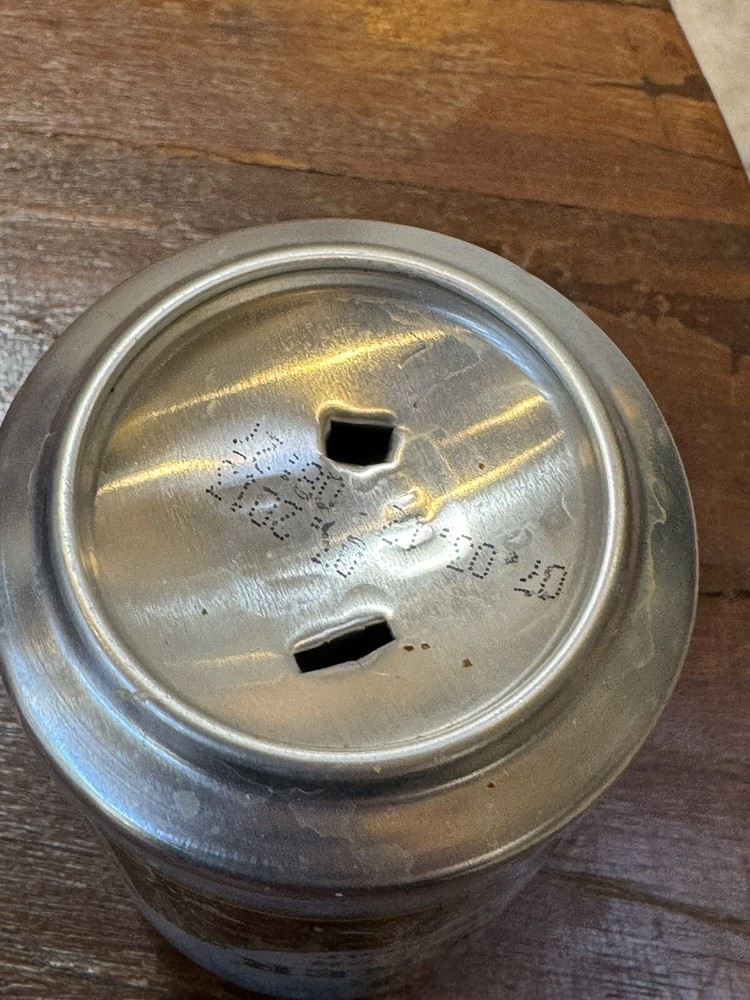 Paulaner Hefe-Weizen Natural Wheat - Empty Beer Can - Bottom Opened - Munich