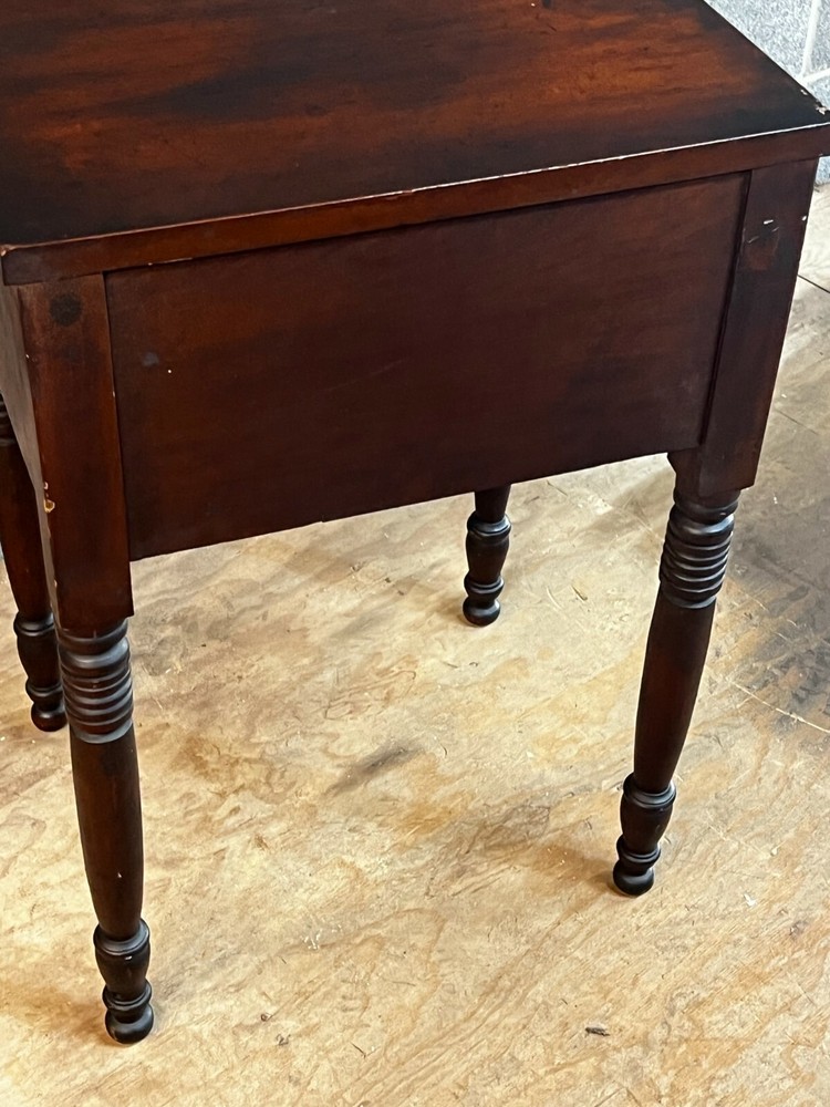 antique cherry table 2 drawer night stand end table work original