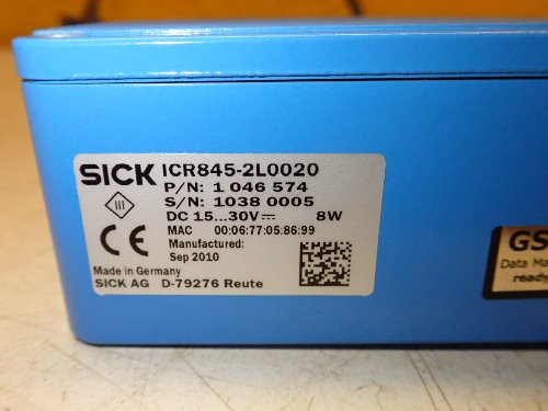 SICK ICR845-2L0020 IMAGE BASED CODE READER FLEXLENS CMOS MONO SENSOR WVGA C-MOUN