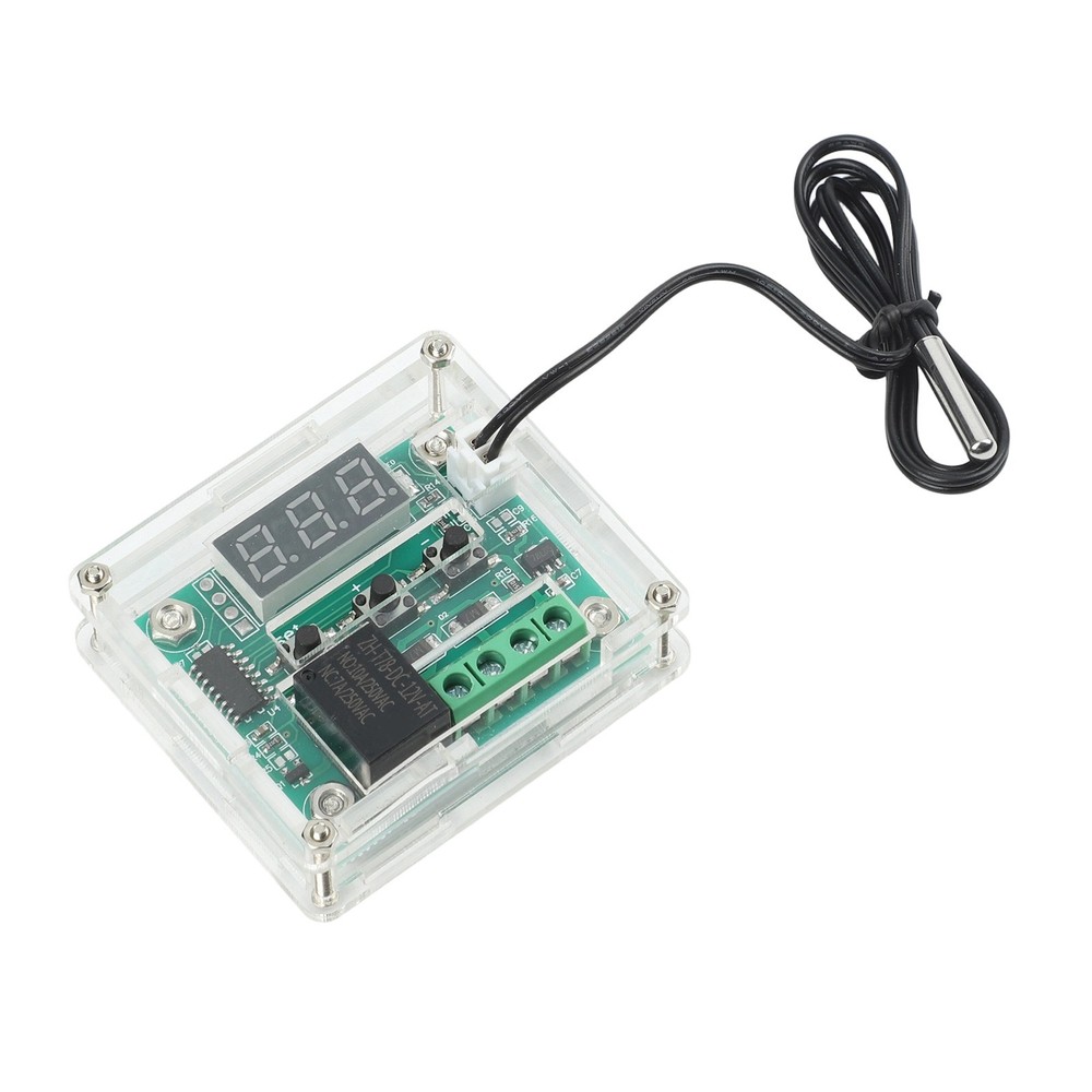 DC 12V Thermostat Temperature Controller Switch Board Red Digital Display & Case