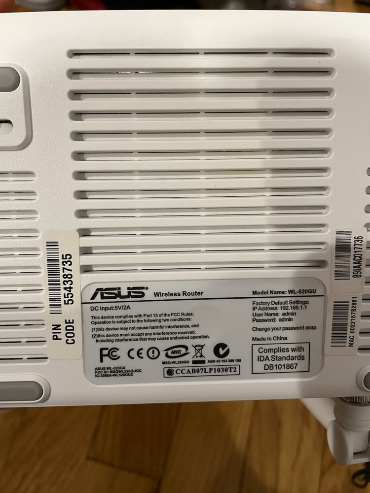 ASUS WL-520GU Wireless Router