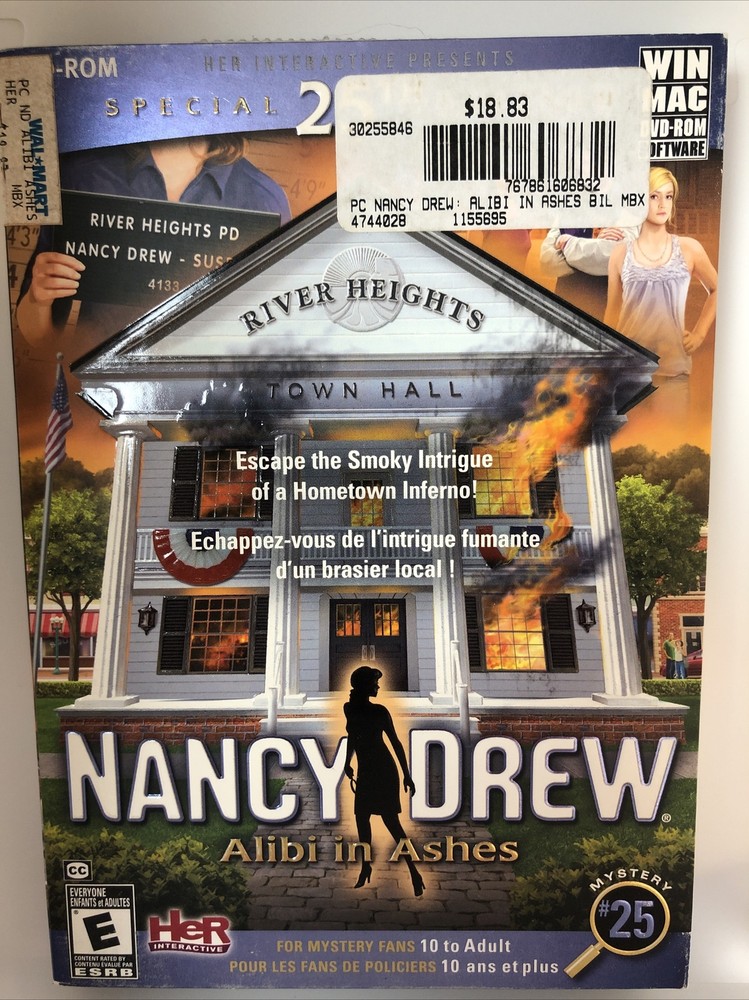 Nancy Drew: Alibi in Ashes PC Game (Windows/Mac DVD-Rom 2011) Special 25th Ed.