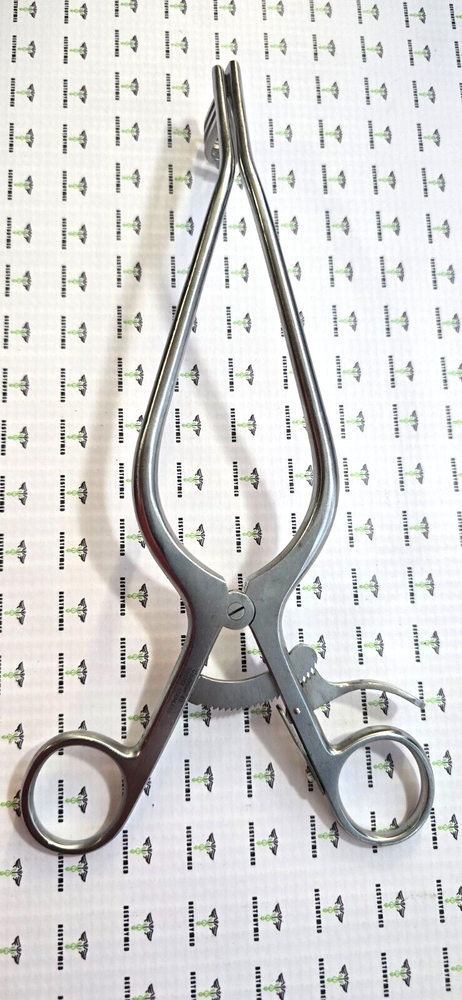 Codman 50-1362 Surgical Adson Retractor 9.5" sharp 3x3 Prongs.
