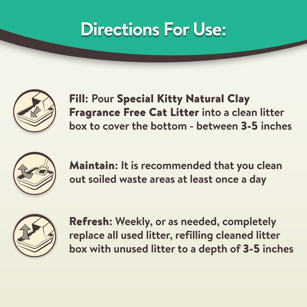 Odor Control Tight Clumping Cat Litter, Fresh Scent, 40 Lb