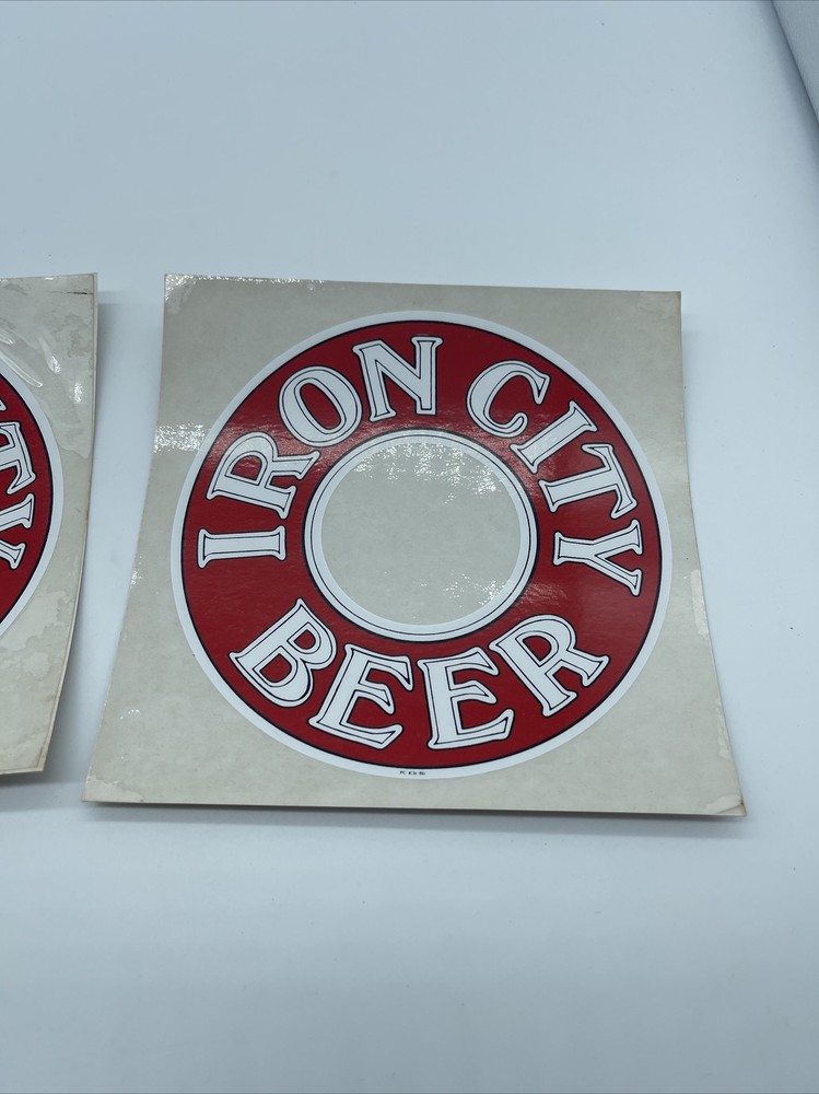 Vintage IRON CITY Brewing STICKER - PC ICB-86