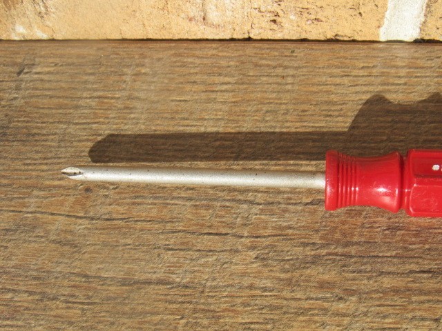 CRAFTSMAN 41053 J WF RED HANDLE #2 PHILLIPS STD HANDLE SCREWDRIVER NICE USED