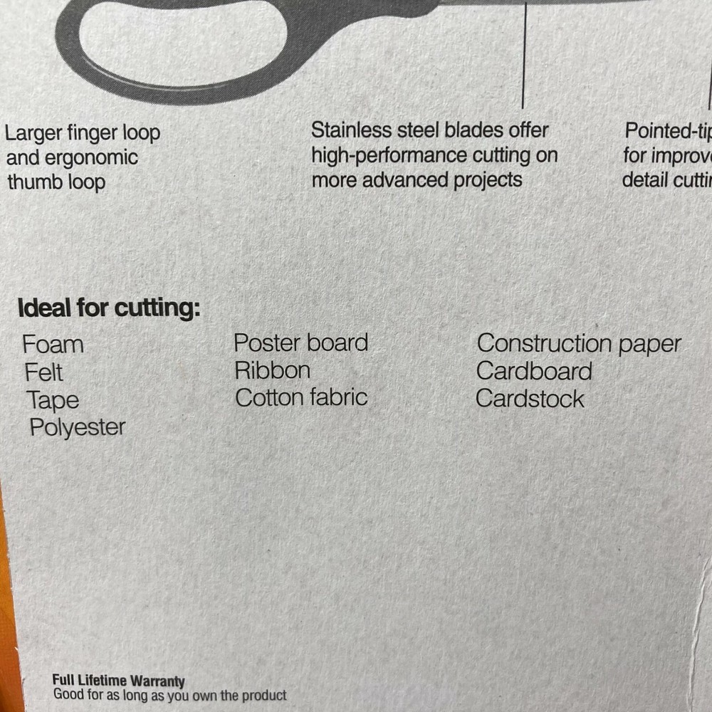 Fiskars Stainless Steel Pointed Tip Scissors 3 Pairs Red