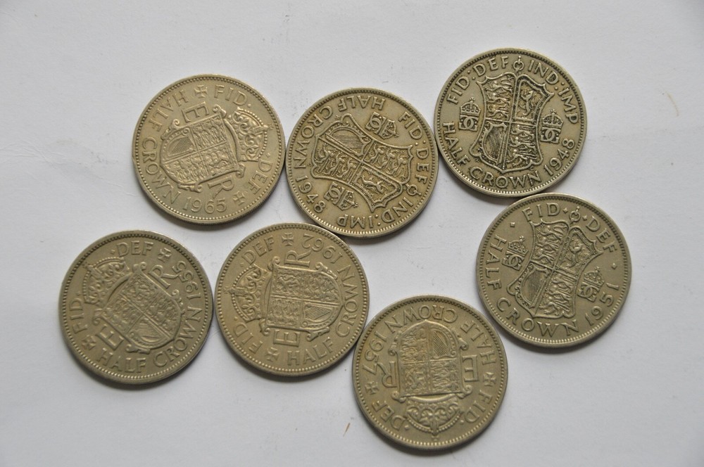 british half crowns coins