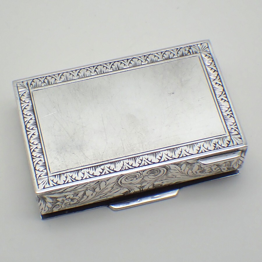 Ornate Floral Box 800 Silver Italy