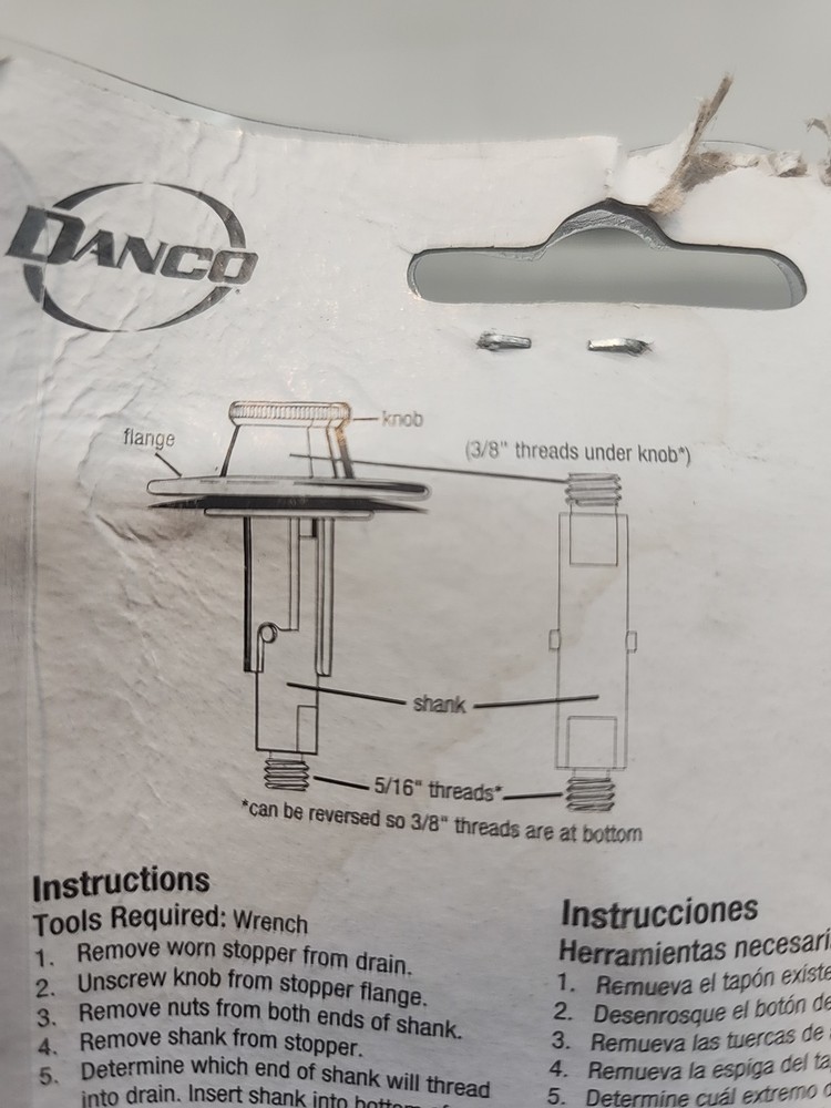 Danco Drain Stop Lift Polished Chrome [97]