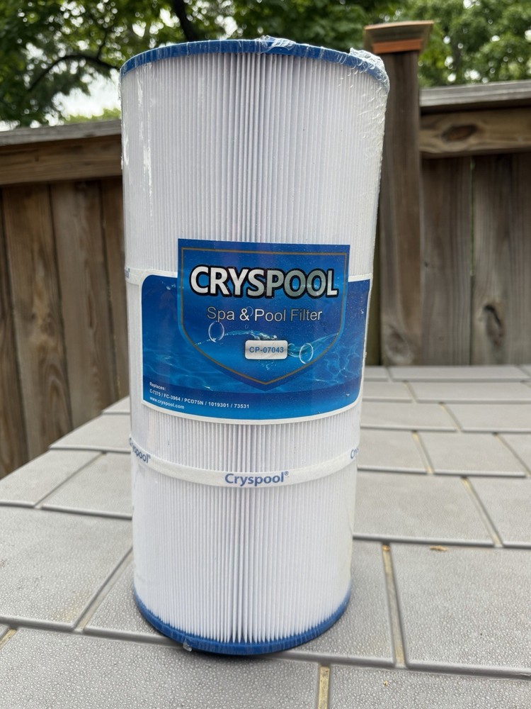 Cryspool  CP-07043 White  Pool and Spa Filter